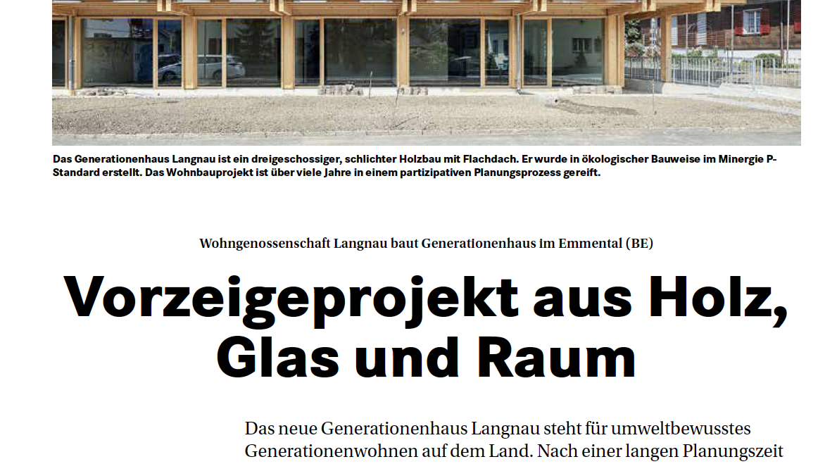 Vorzeigeprojekt aus Holz, Glas und Raum